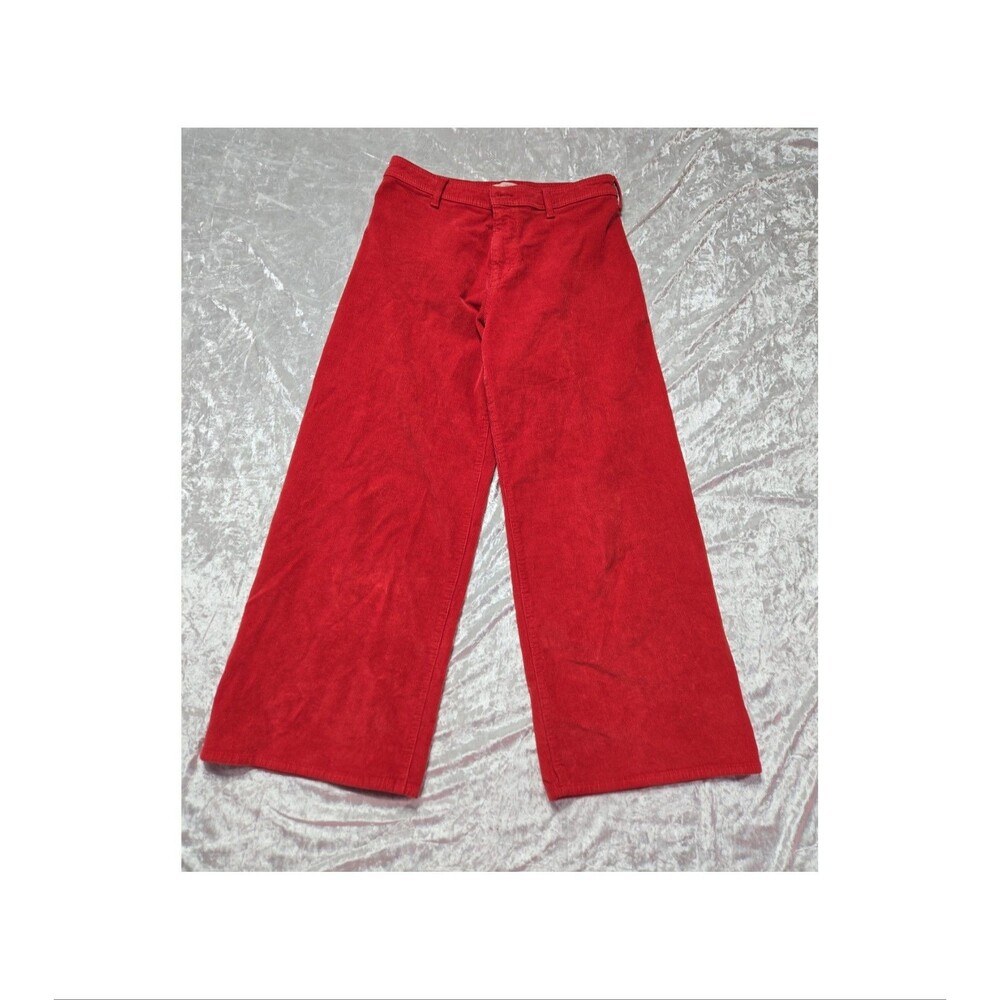 Universal Thread Red Sailor Wide-Leg Corduroy Pants Size 12 32x28